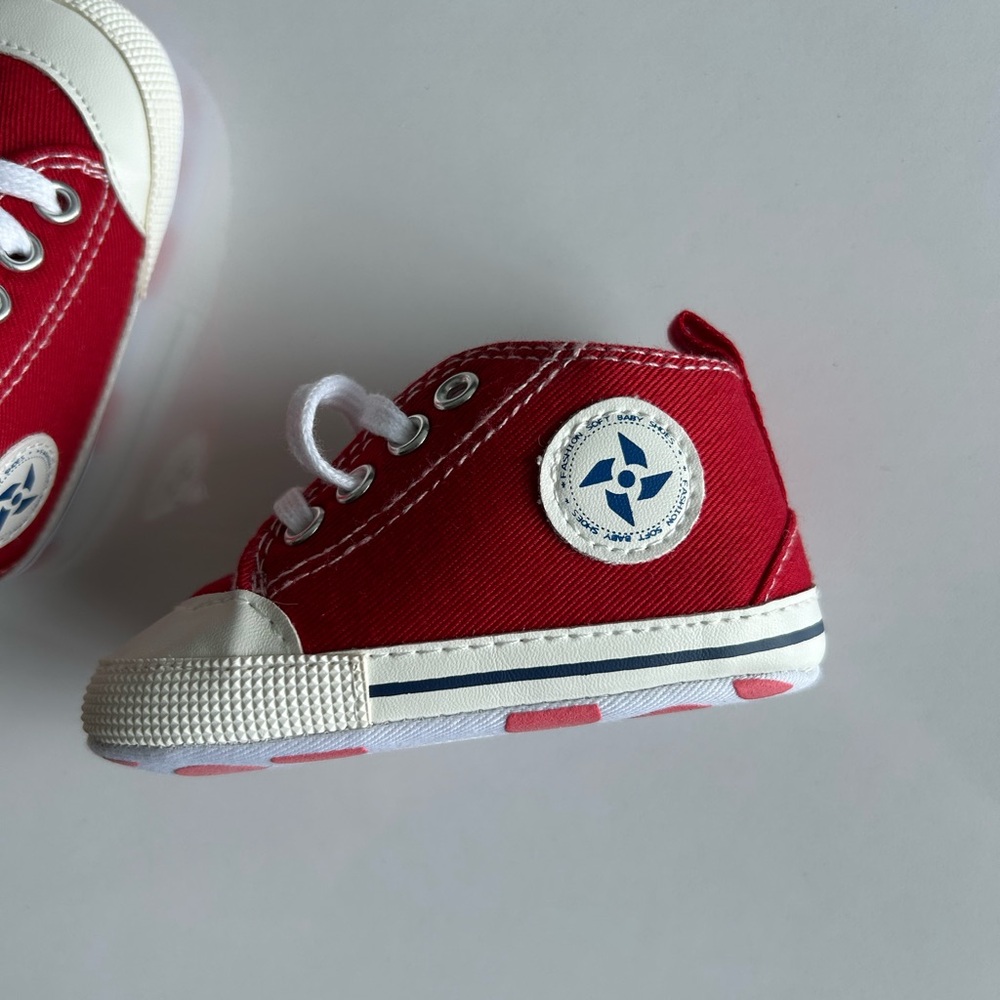 NWOT - Red Canvas Baby Sneakers